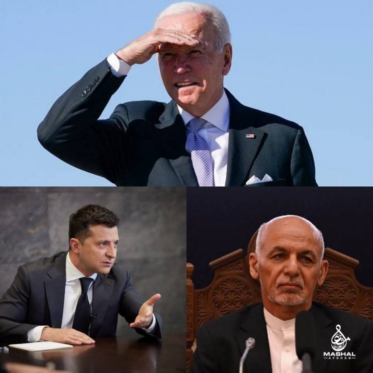 Presiden Ukraina dan Presiden Afghanistan sama sama ditinggalkan oleh AS saat mereka meminta bantuan.